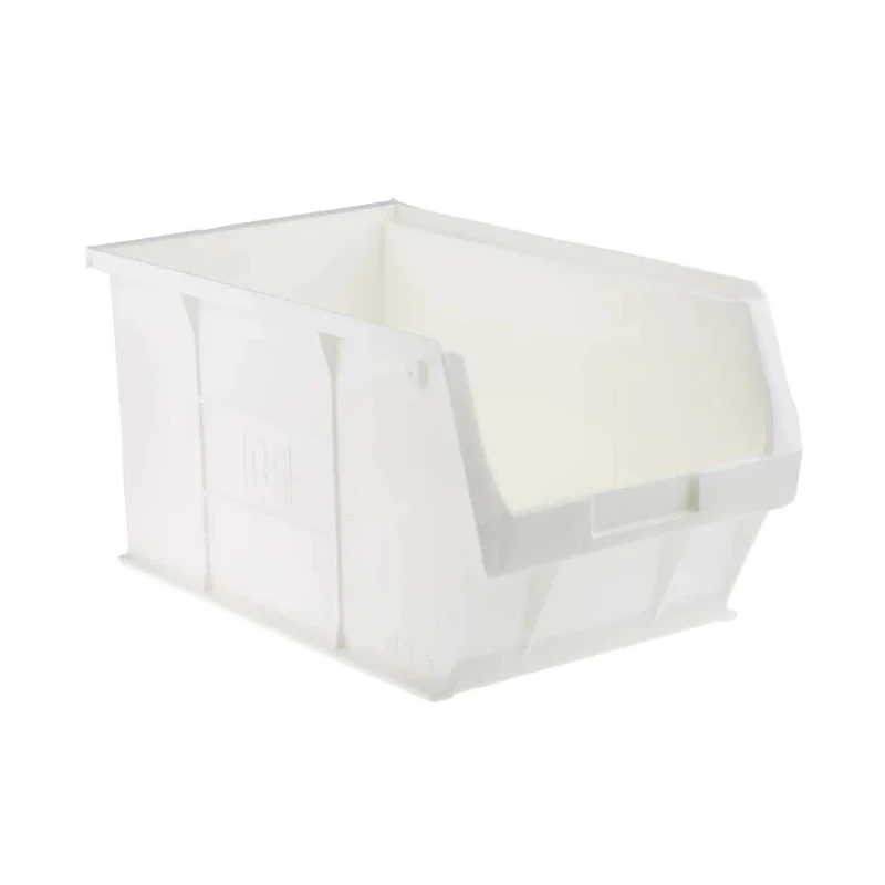RS PRO Polypropylene Storage Bin, 350 mm x 205 mm x 181 mm, White 315-1173