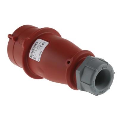 MENNEKES AM-TOP Red Cable Mount 7P Straight Industrial Power Connector 16A 400V IP44 