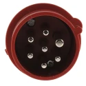 MENNEKES AM-TOP Red Cable Mount 7P Straight Industrial Power Connector 16A 400V IP44 