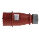 MENNEKES AM-TOP Red Cable Mount 7P Straight Industrial Power Connector 16A 400V IP44 