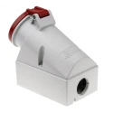 MENNEKES Industrial Power Connector 7-Pole Red Wall Mount Receptacle Rated At 32A 415V IP44 