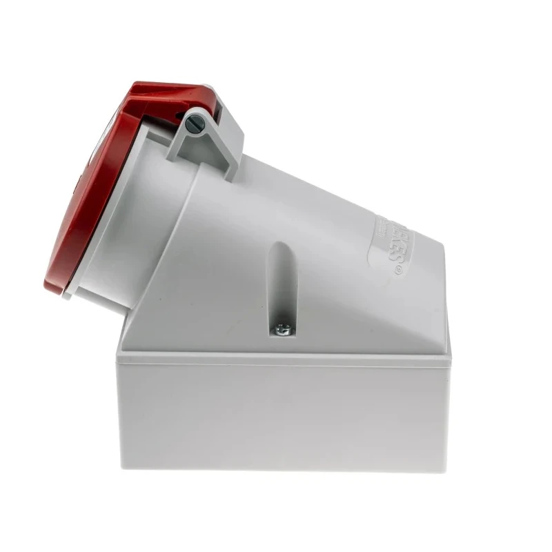 MENNEKES Industrial Power Connector 7-Pole Red Wall Mount Receptacle Rated At 32A 415V IP44 