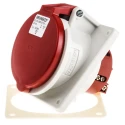 MENNEKES Industrial Power Connector 32A 400V IP44 Red Panel Mount 7 Pole 
