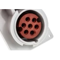 MENNEKES Industrial Power Connector 16A, 400V, IP44 Red Panel Mount 7P IP44