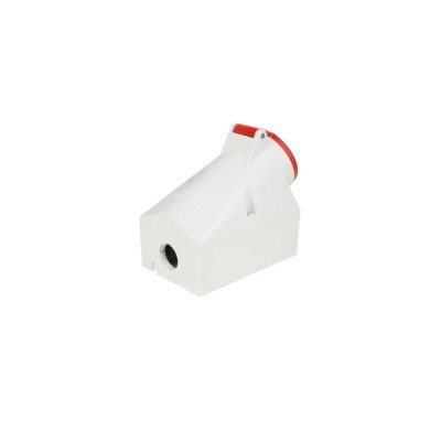 MENNEKES Industrial Power Connector 16A 415V IP44 Red Wall Mount Screw Terminal 7-Pole IP44 