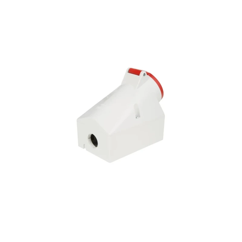 MENNEKES Industrial Power Connector 16A 415V IP44 Red Wall Mount Screw Terminal 7-Pole IP44 