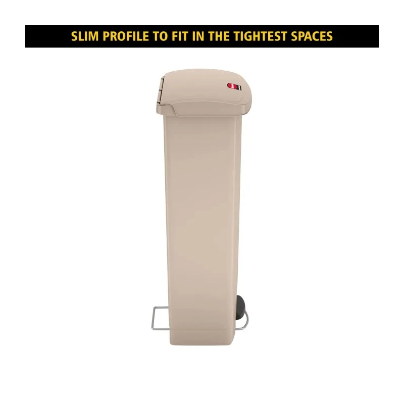 Rubbermaid Commercial Products 68L Grey Pedal Polyethylene Waste Bin 1883604