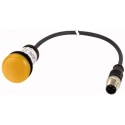 Eaton Panel Mount Yellow LED Indicator 22 mm Cutout, 24 V AC/DC, IP67 IP69K, Plastic Body, Round Shape 181061 C22-L-Y-24-P5