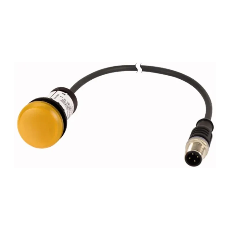 Eaton Panel Mount Yellow LED Indicator 22 mm Cutout, 24 V AC/DC, IP67 IP69K, Plastic Body, Round Shape 181061 C22-L-Y-24-P5