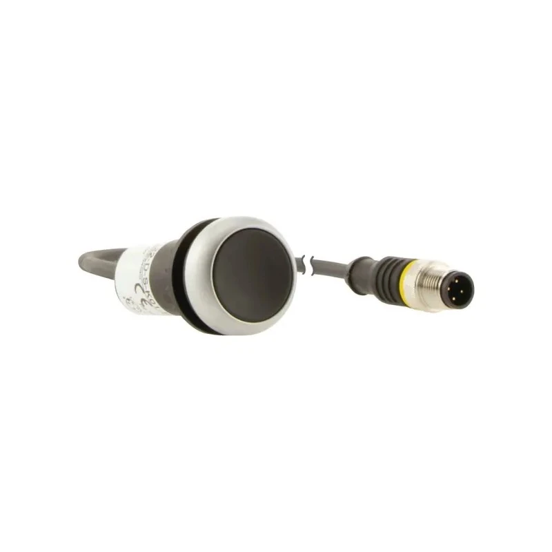 Eaton C22 Series Push Button Switch, Panel Mount, 22 mm Cutout, Black, SPST, IP67, IP69K 181634 C22-D-S-K01-P3