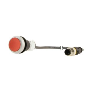 Eaton C22 Series Push Button Switch Panel Mount 22 mm Cutout Red SPST IP67 IP69K 181043 C22-D-R-K01-P5