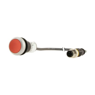 Eaton C22 Series Push Button Switch Panel Mount 22 mm Cutout Red SPST IP67 IP69K 181043 C22-D-R-K01-P5