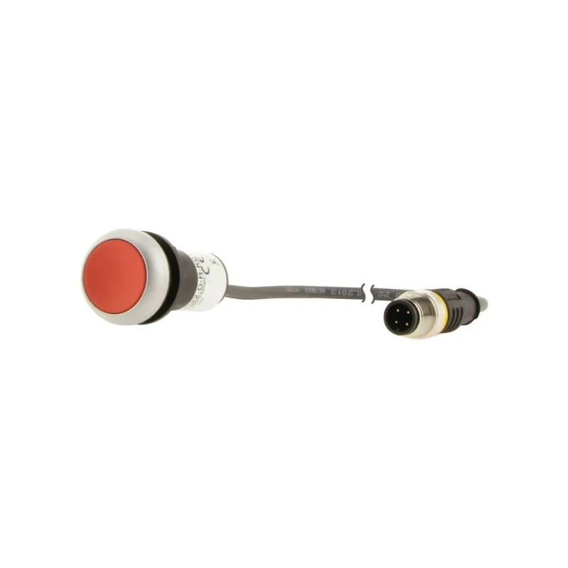 Eaton C22 Series Push Button Switch Panel Mount 22 mm Cutout Red SPST IP67 IP69K 181043 C22-D-R-K01-P5