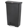 Rubbermaid Commercial Products Slim Jim 68L Black Pedal Polyethylene Waste Bin 1883613