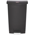 Rubbermaid Commercial Products Slim Jim 68L Black Pedal Polyethylene Waste Bin 1883613
