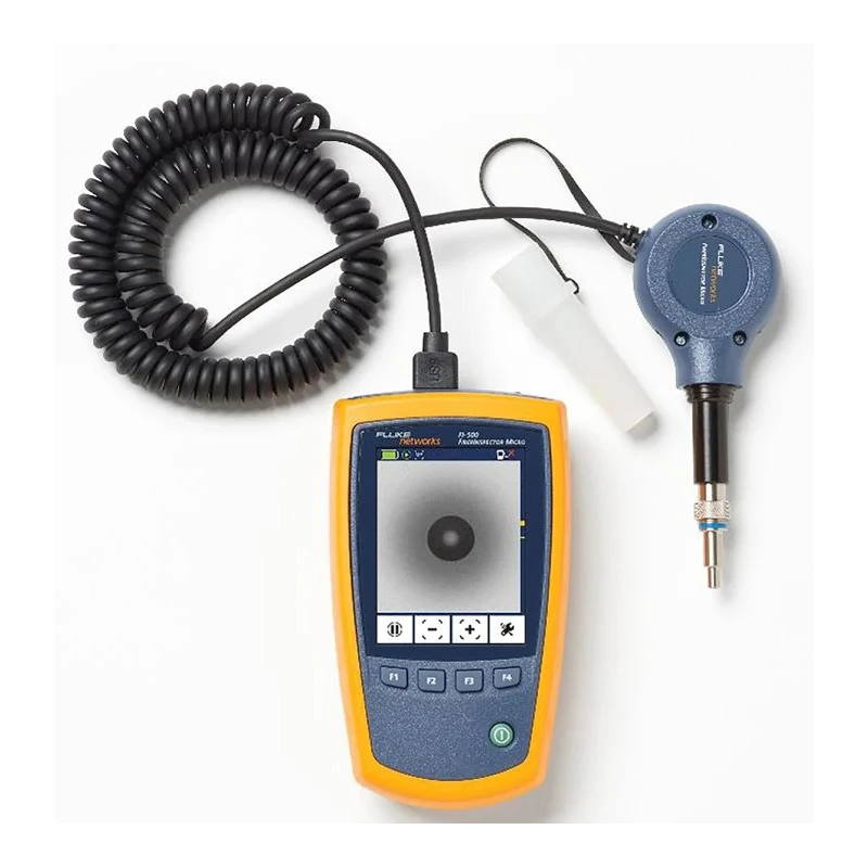 Fluke Networks Fibre Optic Test Kit Single & Multimode Cable, ST LC SC FC Connector, USB Interface, 1 μm Resolution FI-500
