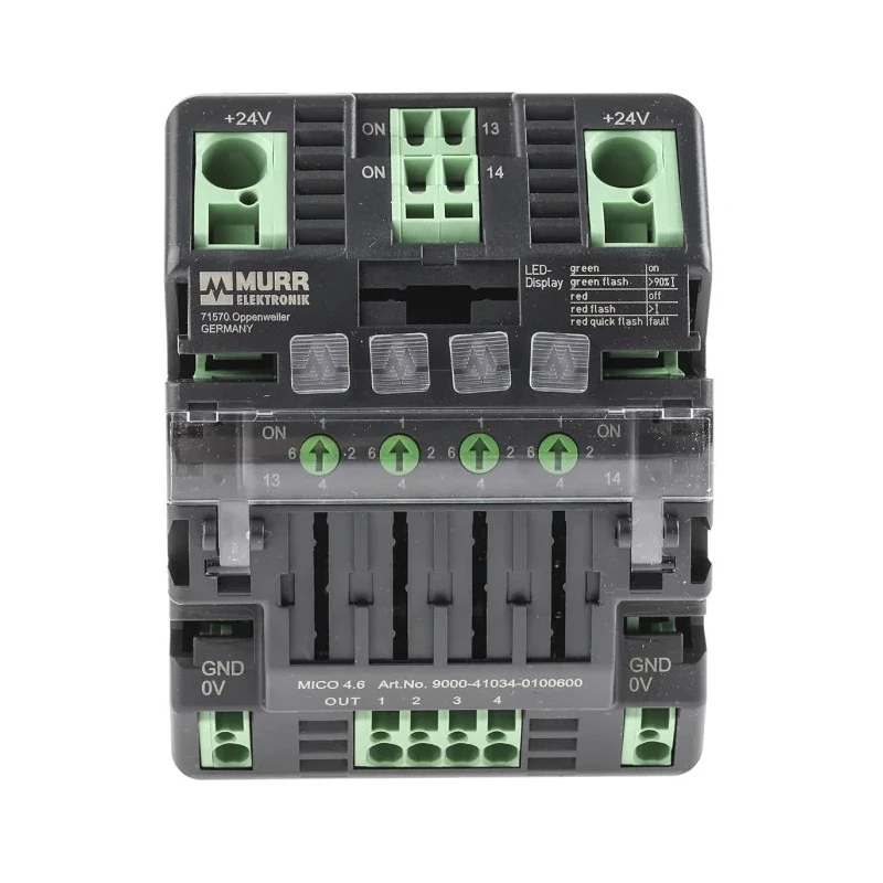 Murrelektronik Limited MICO Electronic Circuit Breaker 6A 24V, 4 Channels, DIN Rail Mount 9000-41034-0100600