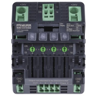 Murrelektronik Limited MICO Electronic Circuit Breaker 1A, 4A, 24V, 4 Channels, DIN Rail Mount 9000-41034-0100400