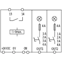 Murrelektronik Limited MICO Electronic Circuit Breaker 1A, 4A Current Rating, 24V, 2 Channels, DIN Rail 9000-41042-0100400
