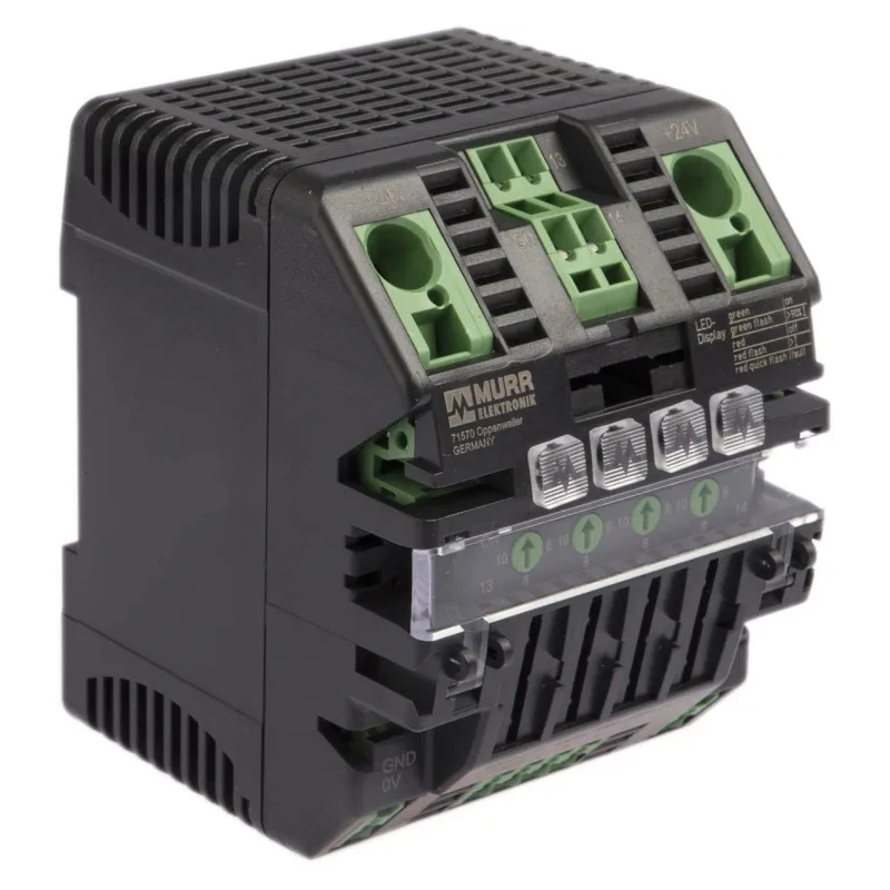 Murrelektronik Limited MICO Electronic Circuit Breaker 4 Channels 10A 24V DIN Rail 9000-41034-0401000
