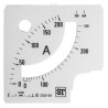 Sifam Tinsley Meter Scale for Use with 96 x 96 Analogue Panel Ammeter BE94-00D1-0001 0/200/240A