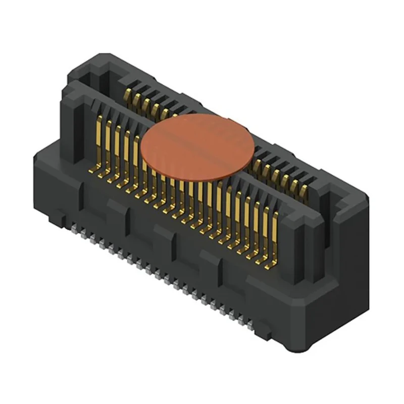 Samtec 0.5 mm Pitch 40 Contact 2 Row Straight Surface Mount Shrouded PCB Header LSHM-120-04.0-L-DV-A-N-K-TR
