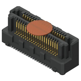 Samtec LSHM Series Straight Surface PCB Header, 100 Contacts, 0.5 mm Pitch, 2 Row, Shrouded LSHM-150-04.0-L-DV-A-N-K-TR