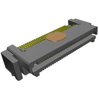 Samtec LSHM Series Right Angle Surface PCB Header, 60 Contacts, 0.5 mm Pitch, 2 Row, Shrouded LSHM-130-01-L-RH-A-N-K-TR