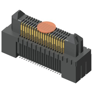 Samtec ERM5 Series Straight Surface PCB Header 80 Contacts 0.5 mm Pitch 2 Row Shrouded