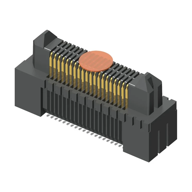 Samtec ERM5 Series Straight Surface PCB Header 80 Contacts 0.5 mm Pitch 2 Row Shrouded 