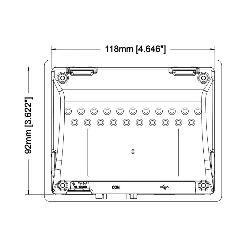 Crouzet Millenium 3 Series Touch Screen HMI 4.3 in TFT LCD Display 480 x 272 Pixel 88970524
