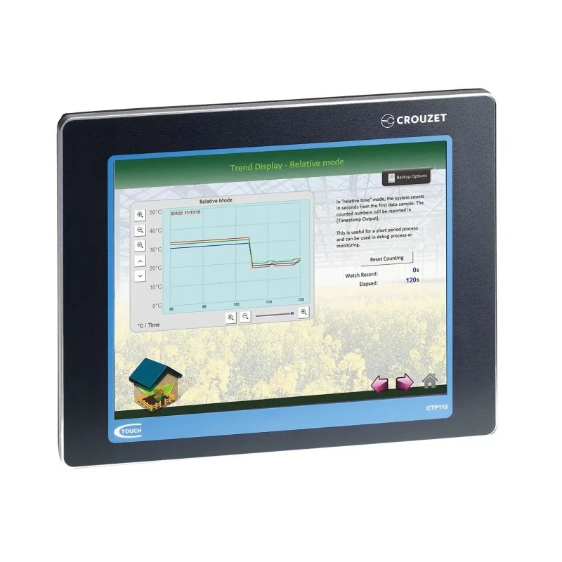 Crouzet em4 Millenium 3 Series Touch Screen HMI, 246.38 mm Diagonal LCD Display 1024x768 pixel 88970577