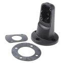 Werma Side Mounting Bracket Surface Mount Single Sided 98mm Height 70mm Base Diameter Black 975.840.85