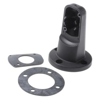 Werma Side Mounting Bracket Surface Mount Single Sided 98mm Height 70mm Base Diameter Black 975.840.85