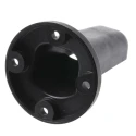 Werma Side Mounting Bracket Surface Mount Single Sided 98mm Height 70mm Base Diameter Black 975.840.85