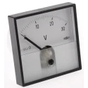 HOBUT PD7 Series Analogue Voltmeter DC, 72 mm x 72 mm, Horizontal Scale, Accuracy Class 1.5 PD721MCS30V/2-001
