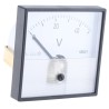 HOBUT PD7 Series Analogue Voltmeter DC, 72 mm Cutout Height and Width, Horizontal Scale PD721MCS50V/2-001