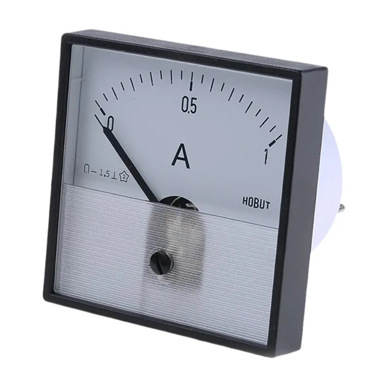HOBUT Analogue Panel Ammeter 100 A AC/DC with UL94V0 Flame Retardant Case PD721MCS1A/2-003