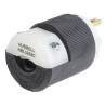 Hubbell Insulgrip Straight Blade Heavy-Duty 15A 125V USA Mains Plug Black Nylon Cable Screw Termination HBL5266C