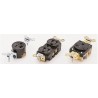 Hubbell 15A Brown 2 Gang Plug Socket NEMA 5-15R HBL5252