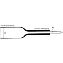 TE Connectivity Heat Shrink Tubing Black 19mm Sleeve Diameter x 152.4mm Length 3:1 Shrink Ratio Polymer SST-6-07/FR