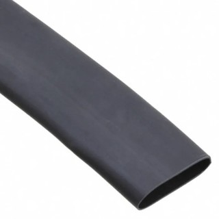 TE Connectivity Heat Shrink Tubing Black 32 mm Sleeve Diameter x 1.2m Length 4:1 Ratio Polyolefin Flame ATUM-32/8-0