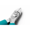 Weller Erem 2-Piece Side Cutter, 110mm Overall Length, Semi-Flush Oval Head Jaw, 15mm Jaw Length, ESD Safe, Comfort 612N