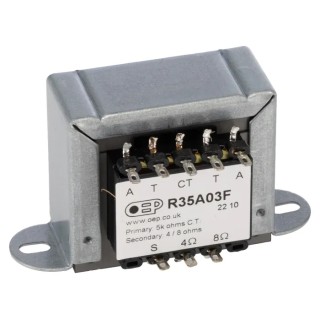 OEP Panel Mount Audio Transformer 320Ω Primary DC Resistance 0.75Ω Secondary DC Resistance R35A03F