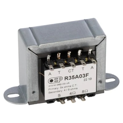 OEP Panel Mount Audio Transformer 320Ω Primary DC Resistance 0.75Ω Secondary DC Resistance R35A03F