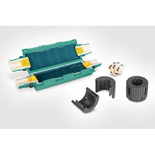 HellermannTyton Relicon Gel Cable Joint Kit Straight Re-Openable Shell Non-Toxic Gel, IP68 435-01660 Reliseal V56-PP/SI-GN