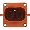 Amphenol Industrial UPC RADSOK EV Connector Female Panel Mount 250A 1000V Straight Orientation UPCR012ALS1
