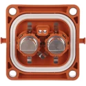 Amphenol Industrial UPC RADSOK EV Connector Female Panel Mount 250A 1000V Straight Orientation UPCR012ALS1