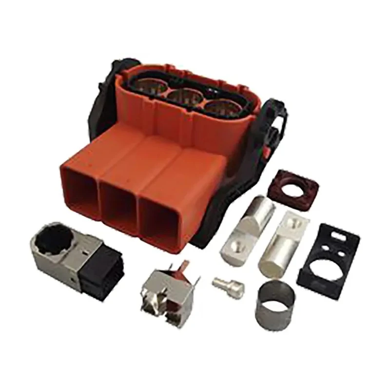 Amphenol Industrial UPC RADSOK EV Connector Male 250A, 1000V, 3 Contacts, Right Angle, IP67 IP69K UPCP013ALS2