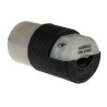 Hubbell Insulgrip 15A 125V NEMA 5-15R Female Mains Connector Black Nylon Body Screw Termination HBL5269C